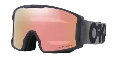 Oakley Unisex Line Miner L Snow Goggles, Mirror Oo7070 In Matte Forged Iron