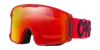 Oakley Unisex Line Miner L Snow Goggles, Mirror Oo7070 In Red