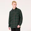 Oakley Podium Plaid Ls Flannel In Black,green