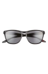 Oakley Manorburn 56mm Square Sunglasses In Matte Black/prizm Grey