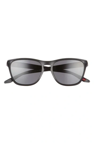 Oakley Manorburn 56mm Square Sunglasses In Matte Black/prizm Grey