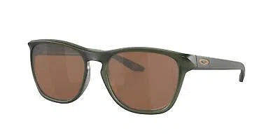 Pre-owned Oakley Manorburn Sunglasses, Matte Olive Ink Frame, Prizm Tungsten Polarized Len