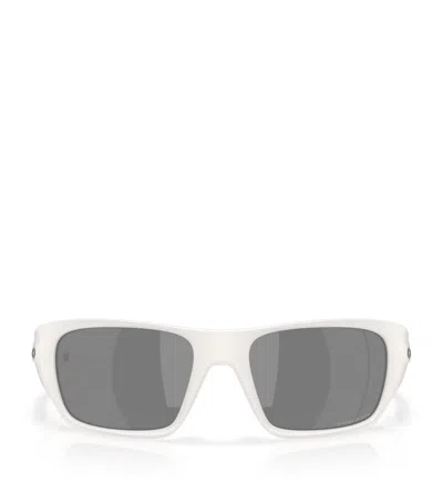 Oakley Masseter Rectangle Sunglasses In White