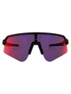 Oakley Matte Black Acetate Sunglasses In Pink