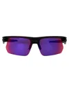 Oakley Matte Black Acetate Sunglasses In Purple