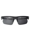 Oakley Matte Black Acetate Sunglasses In Gray