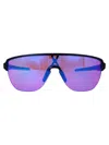 Oakley Matte Black Acetate Sunglasses In Purple