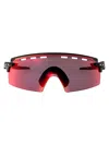 Oakley Matte Black Acetate Sunglasses In Pink
