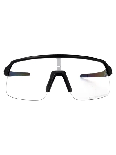 Oakley Matte Black Injectate Sunglasses In Transparent