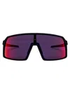 Oakley Matte Black Injected Sunglasses In Purple