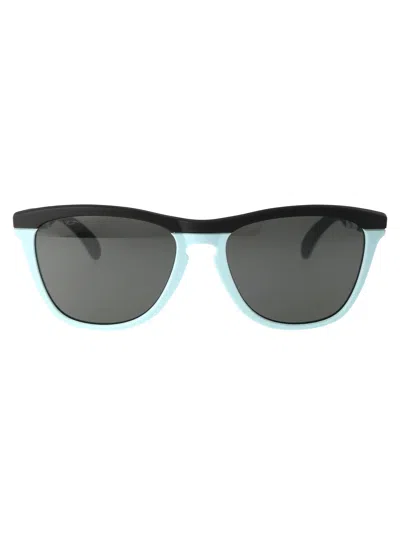 Oakley Matte Carbon Acetate Sunglasses In White