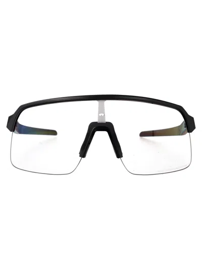 Oakley Matte Carbon Acetate Sunglasses In White