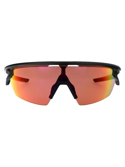 Oakley Matte Grey Acetate Sunglasses In Pattern