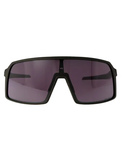Oakley Matte Olive Acetate Sunglasses In Purple