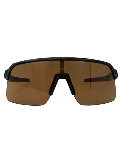 Oakley Matte Trans Fern Swirl Acetate Sunglasses In Brown