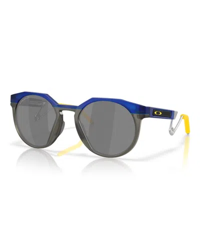 Oakley Unisex Oval Hstn Metal Sunglasses, Oo9279 In Transparent Crystal Blue
