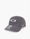 OAKLEY WOMENS BLACKOUT REMIX DAD BRAND-EMBROIDERED COTTON BASEBALL CAP