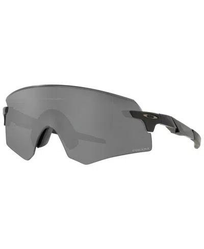 Oakley Men's Encoder Sunglasses, Oo9471 36 In Polished White,prizm Sapphire