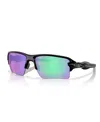 Oakley Flak 2.0 Prizm Sapphire Polarized Wrap Mens Sunglasses Oo9271-927136-61 In Polished Black