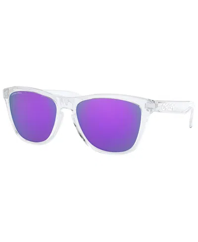 Oakley Frogskins Square-frame Sunglasses In Matte Clear