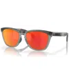 Oakley Men's Frogskins Range Sunglasses, Mirror Oo9284 In Matte Gray Smoke,gray Ink
