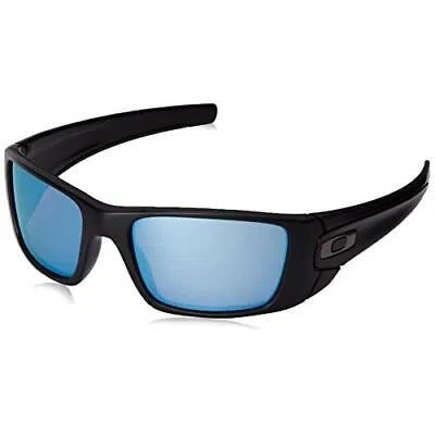 Pre-owned Oakley Men's Fuel Cell Sunglasses Black/prizm Color Matte Black/prizm Deep Blue