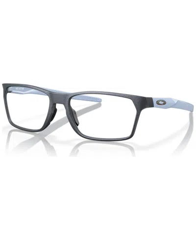 Oakley Men's Hex Jector Eyeglasses, Ox8032 In Matte Blue Steel