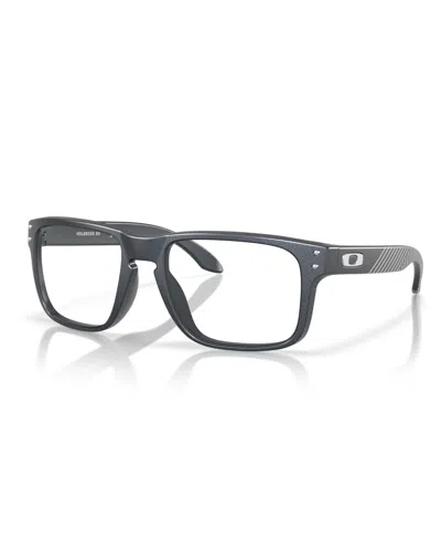 Oakley Men's Holbrook Forge Collection Eyeglasses, Ox8156 In Matte Blue Steel