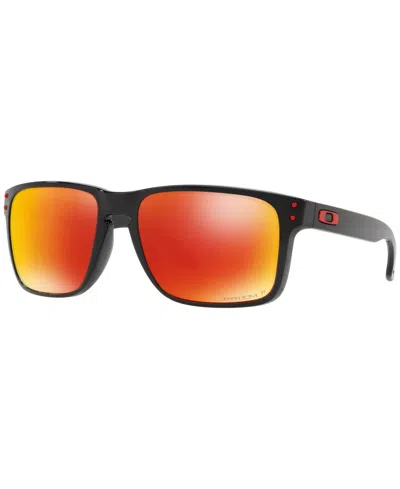 Oakley Men's Holbrook Xl Collection Polarized Sunglasses, Oo9417 In Black,red Mirror Polar