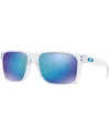Oakley Men's Holbrook Xl Collection Polarized Sunglasses, Oo9417 In Clear,red Mirror Polar