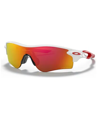 Oakley Men's Low Bridge Fit Sunglasses, Oo9206 Radarlock Path 38 In White