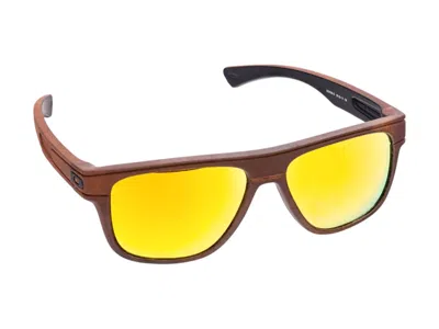 Pre-owned Oakley Men's  Breadbox Rectangular Sunglasses In Rust Decay (oo9199/13/56)