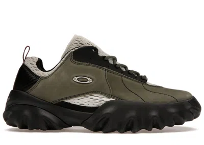 Pre-owned Oakley Men's  Factory Team Chop Saw Brain Dead Nubuck Leather Sneakers In Olive