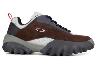 Pre-owned Oakley Men's  Factory Team Chop Saw Brain Dead Sneakers In Brown/mint/black