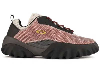 Pre-owned Oakley Men's  Factory Team Chop Saw Brain Dead Sneakers In Jacquard/maroon