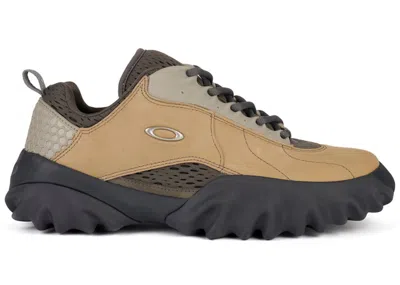 Pre-owned Oakley Men's  Factory Team Chop Saw Brain Dead Suede Sneakers In Mocha In Brown