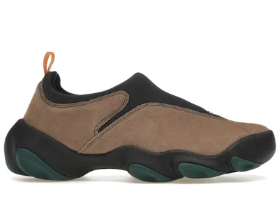 Pre-owned Oakley Men's  Factory Team Flesh Brain Dead Suede Sneakers In Taupe/black/dark Green