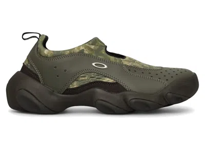 Pre-owned Oakley Men's  Factory Team Flesh Sandal South2 West8 Camo Sneakers In Stone Olive