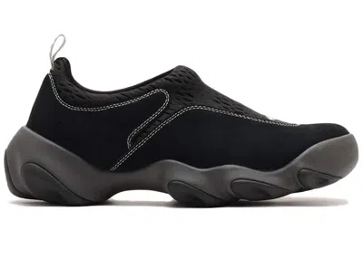 Pre-owned Oakley Men's  Factory Team Suede Flesh Mesh Sneakers In Caviar/black