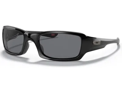 Pre-owned Oakley Men's  Five Squared Sunglasses In Polished Black/grey (oo9238/04)