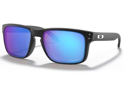 Pre-owned Oakley Men's  Holbrook Sunglasses In Matte Black/prizm Sapphire Polarized (oo9102/f055) In Multi