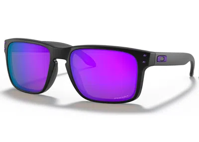 Pre-owned Oakley Men's  Holbrook Sunglasses In Matte Black/prizm Violet (oo9102/k655) In Multi