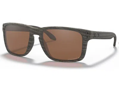 Pre-owned Oakley Men's  Holbrook Xl Sunglasses In Woodgrain/prizm Tungsten Polarized (oo9417/0659)