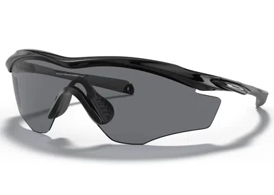 Pre-owned Oakley Men's  M2 Frame Xl Sunglasses In Polished Black/grey (oo9343/01)