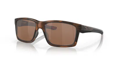 Pre-owned Oakley Men's  Mainlink Rectangle Sunglasses In Matte Brown Tortoise (0oo9264 926449)
