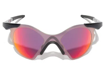 Pre-owned Oakley Men's  Muzm Sub Zero Planet X Prizm Road Sunglasses In Red Prizm/road Matte (oo9468/0430)
