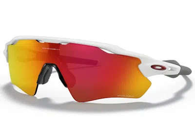 Pre-owned Oakley Men's  Radar Ev Path Sunglasses In Polished White/prizm Ruby (oo9208/a238)