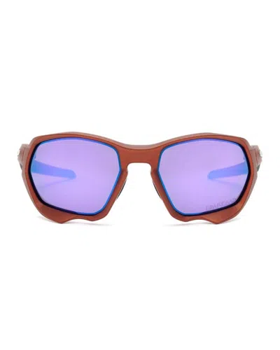 Pre-owned Oakley Men's  Sunglasses X Braind Dead Plazma In Orange/prizm Violet In Multi