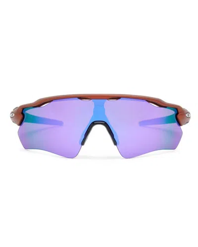 Pre-owned Oakley Men's  Sunglasses X Braind Dead Radar Ev Path In Orange/prizm Violet In Multi