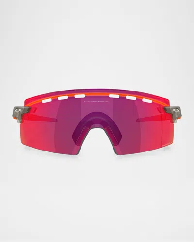 Oakley Men's Oo9235 Rectangular Sunglasses In Dark Grey/pink